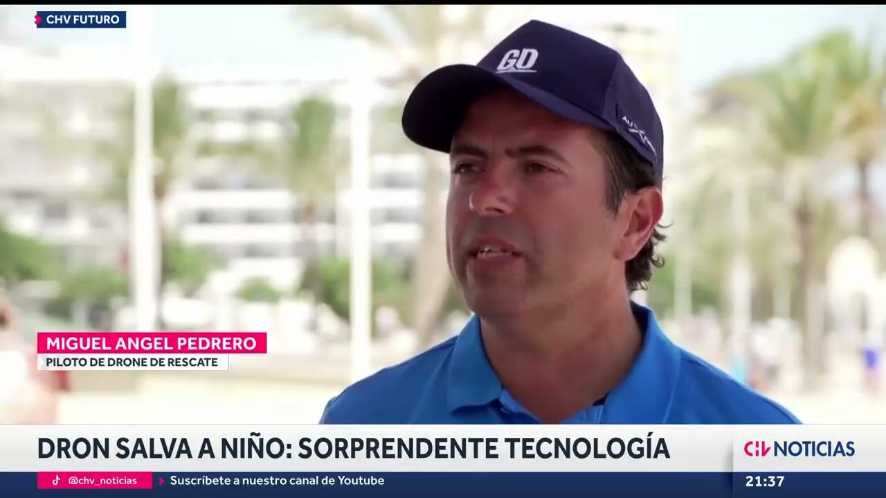 Ni&ntilde;o fue rescatado de ahogarse en el mar con un dron: La tecnolog&iacute;a le salv&oacute; la vida - CHV Noticias