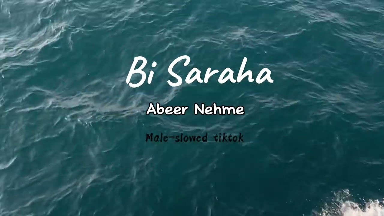 Bi Saraha-Abeer Nehme (male cover-better version)