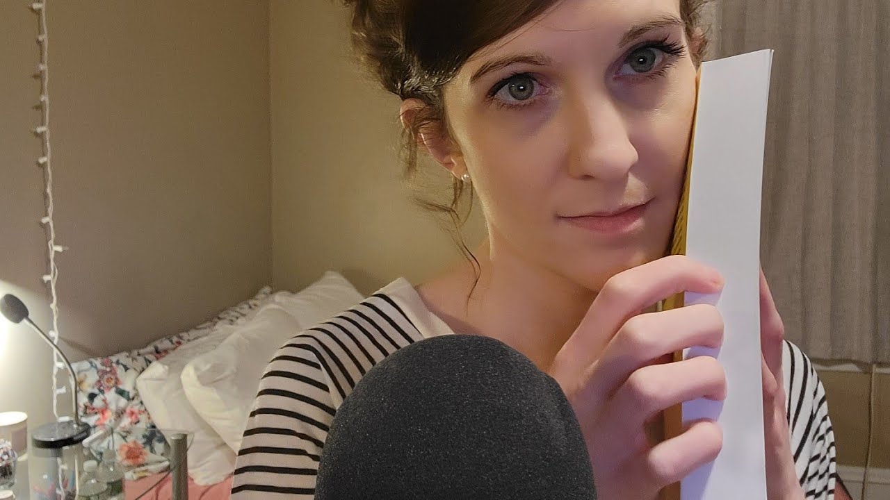 ASMR Mouth Sounds and Book Scratching