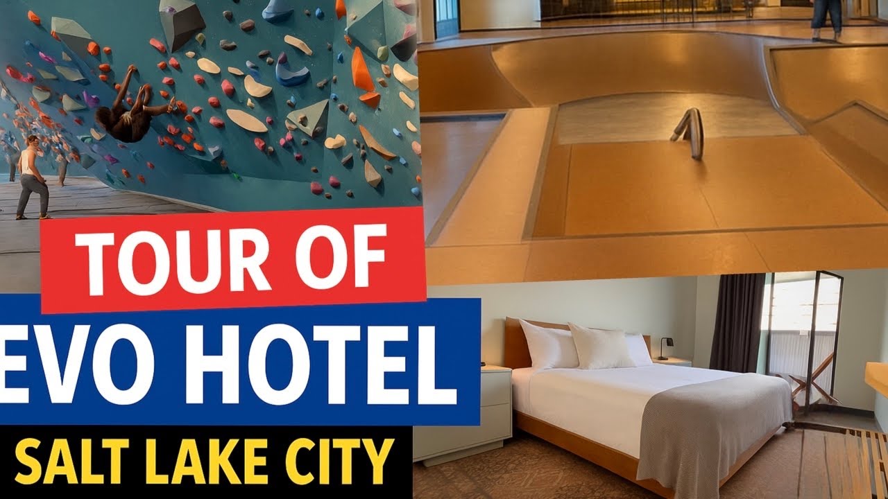 Evo, Ultimate Hotel For Climbers! Room and Gym Tour Salt Lake City, Utah.