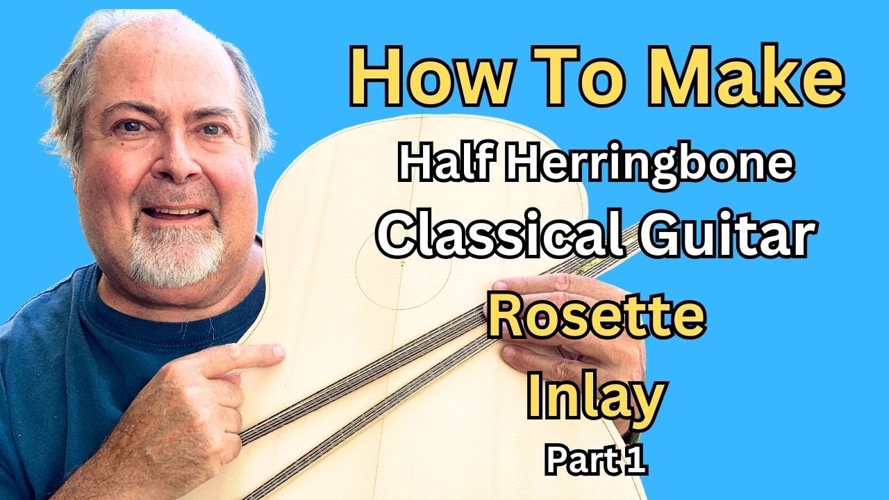 How To Make A Classical Guitar Rosette - Half Herringbone Part 1 | David Schramm, Luthier
