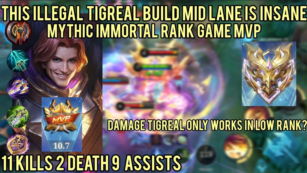 THEY LAUGHED AT TIGREAL MID IN IMMORTAL RANK GAME &hellip; UNTIL HE TOOK MVP 💀 