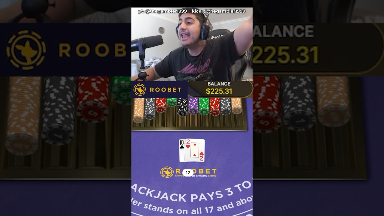 PERFECT REVERSE MARTINGALE STRATEGY! #blackjack #casino #gambling