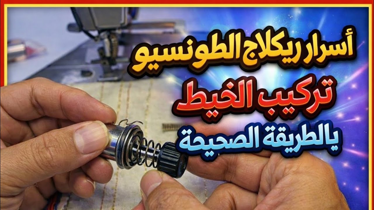 كيفية ريكلاج الطونسيو للماكينة الخياطة: أسرار تركيب الخيط بالطريقة الصحيحة