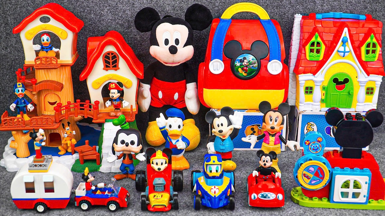 Satisfying with Unboxing Mickey Mouse Funhouse On the Go Set ASMR | Mickey Mouse Kitchen Collection