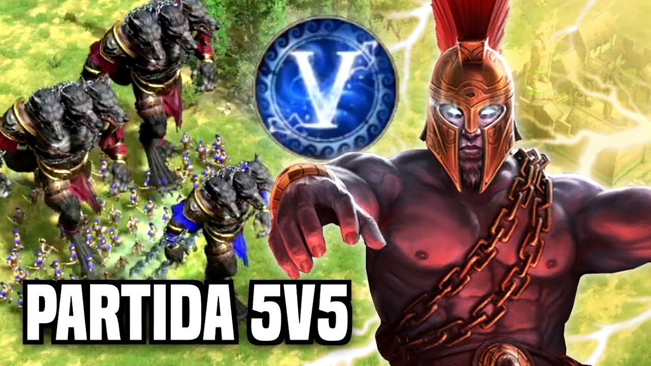 AGE of MYTHOLOGY: RETOLD - LOCURA TOTAL en PARTIDA 5 vs 5