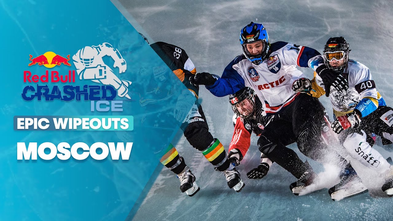 Crashed Ice Epic Wipeouts In Moscow 🥶 😬 🥶  | Red Bull Crashed Ice