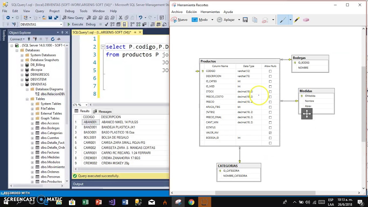 SQL SERVER Consultar Datos de 4 tablas, CON SENTENCIA JOIN