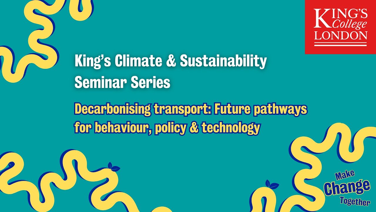 Decarbonising transport: Future pathways for behaviour, policy and technology
