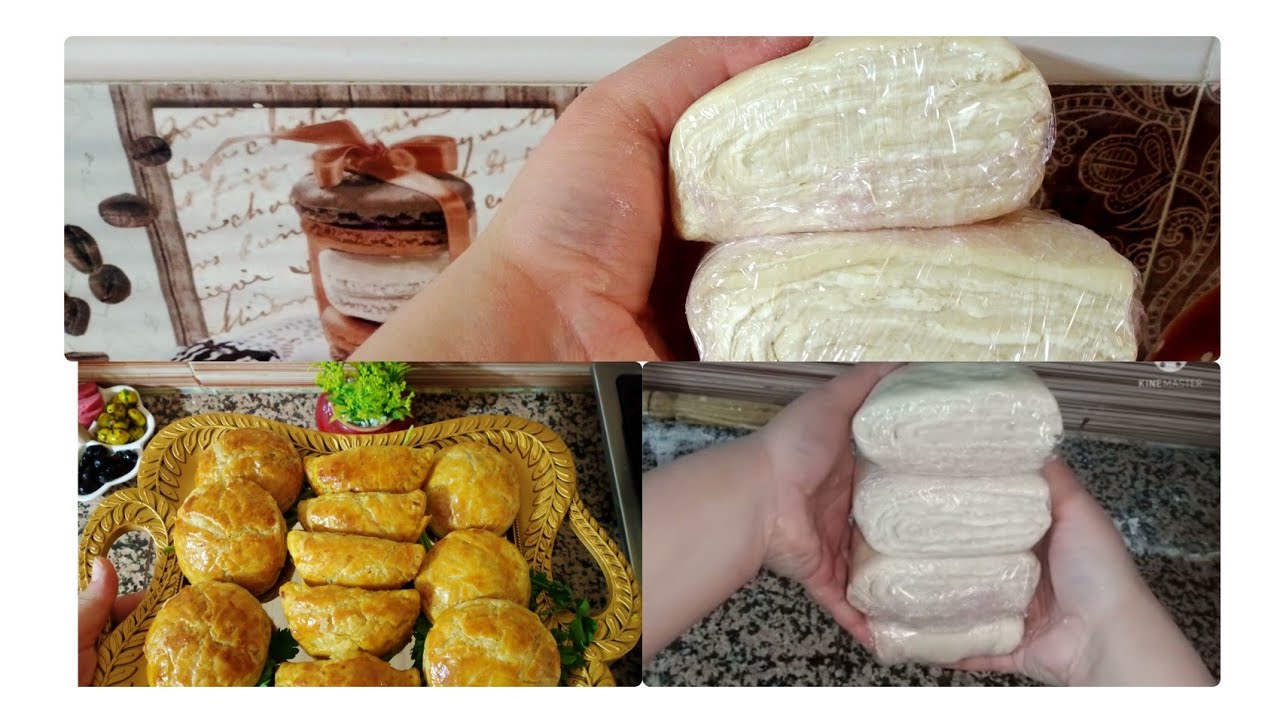 أسهل طريقة لتحضير العجين المورق /مملحات بحشوات مختلفة وسهلة😋😋