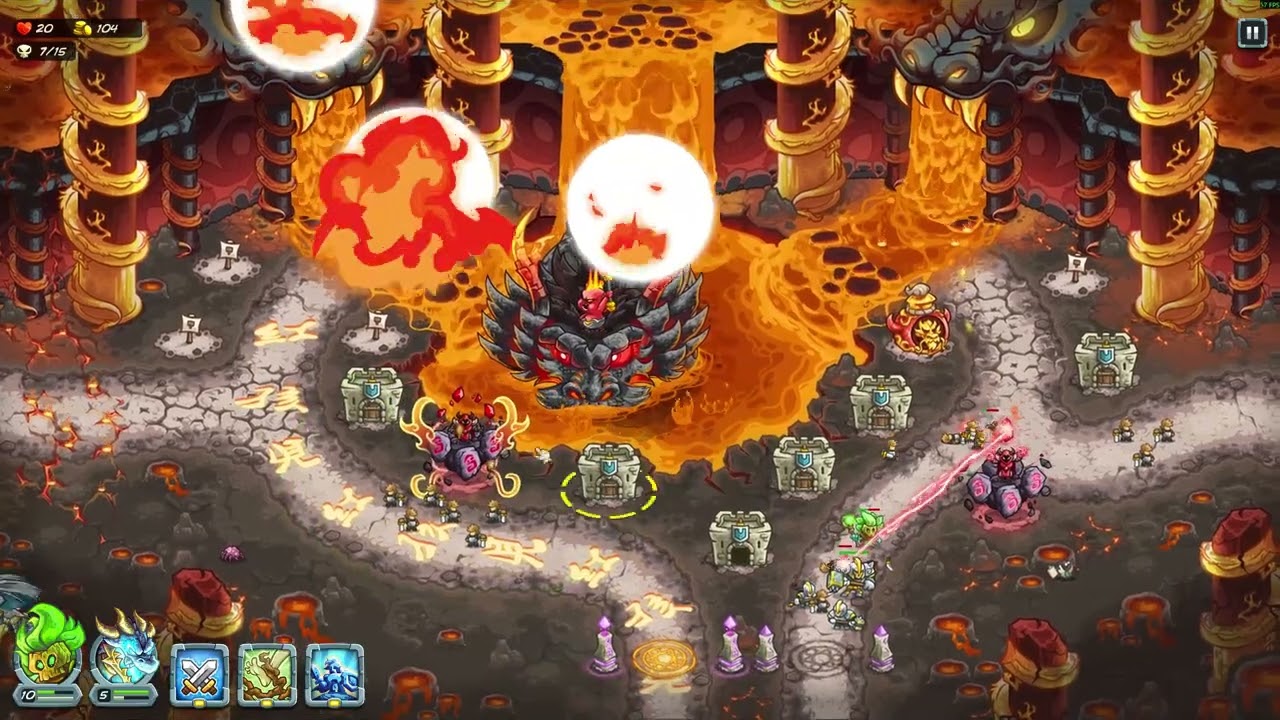 Kingdom Rush 5: Alliance Fire Dragon Cave [Single Hero] [Impossible] 王國保衛戰５：同盟 單英雄 火龍洞穴  不可思議