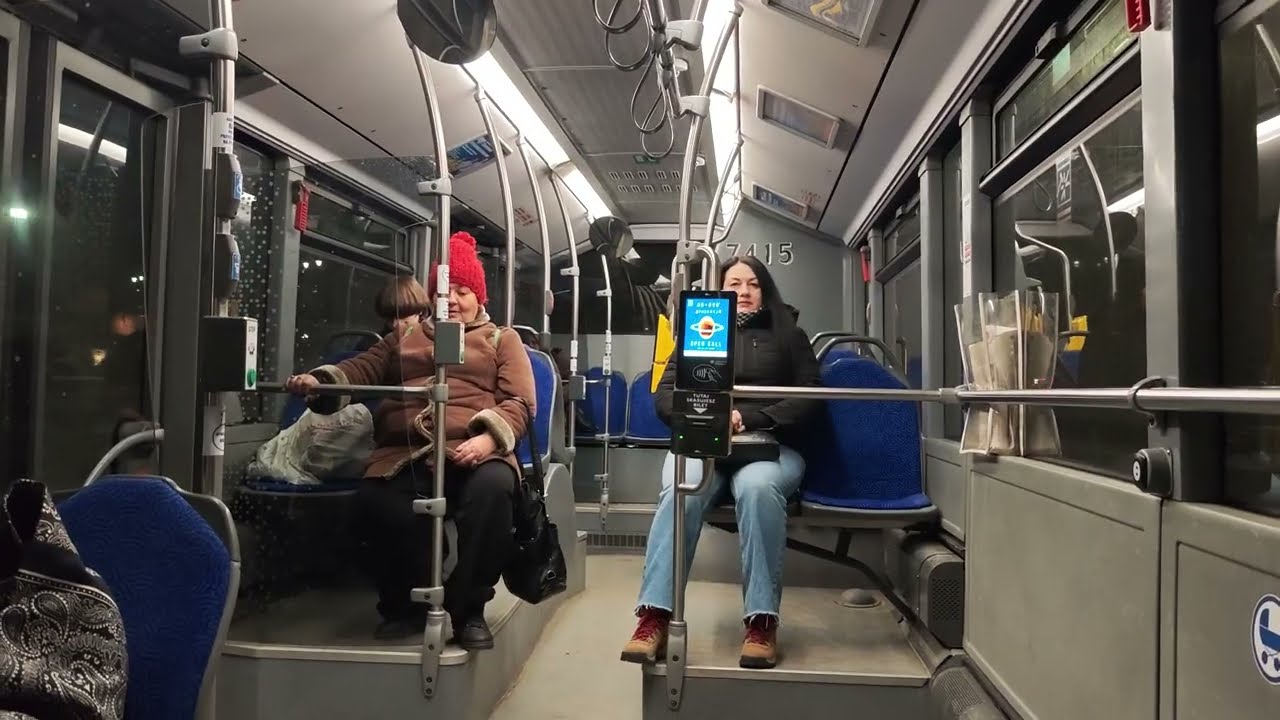 Wrocław, X15, 2026, Skwer Adamowicza, Pomorska, jazda przez Mosty Pomorskie VID 20260220 190114