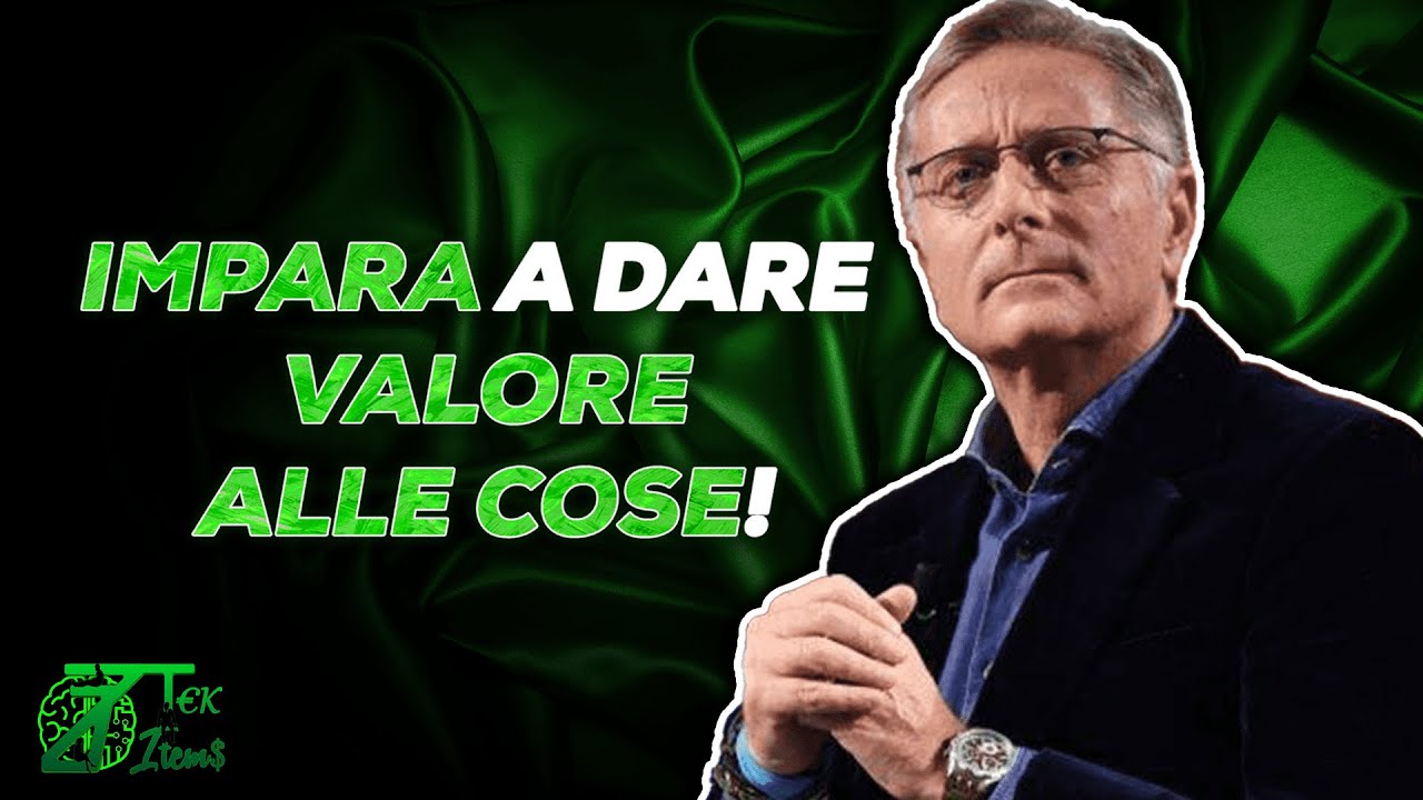 IMPARA A DARE VALORE ALLE COSE!!! PAOLO BONOLIS