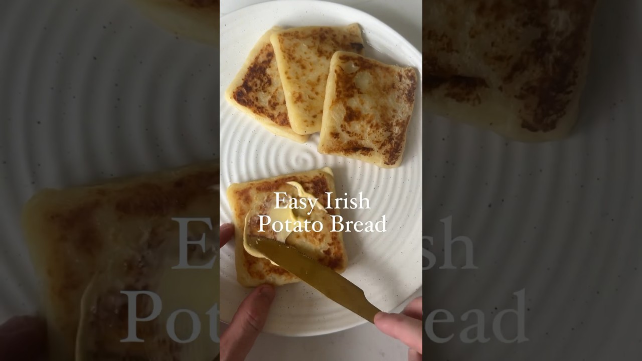 Easy Irish Potato Bread ☘️ 🥔 #potato #potatoes #potatobread #irish #bread #recipe