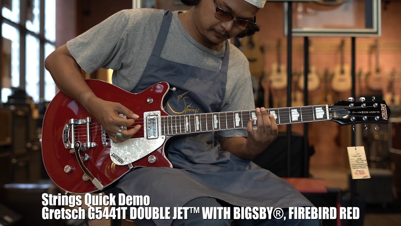Strings Quick Demo : Gretsch G5441T DOUBLE JET&trade; WITH BIGSBY&reg;, FIREBIRD RED