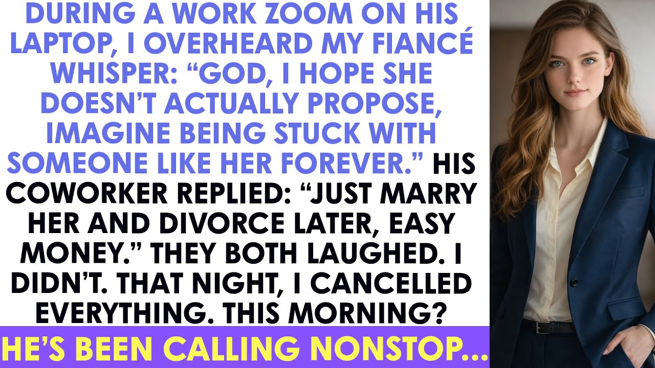 During A Work Zoom On His Laptop, I Overheard My Fiancé Whisper: “God, I Hope She Do...