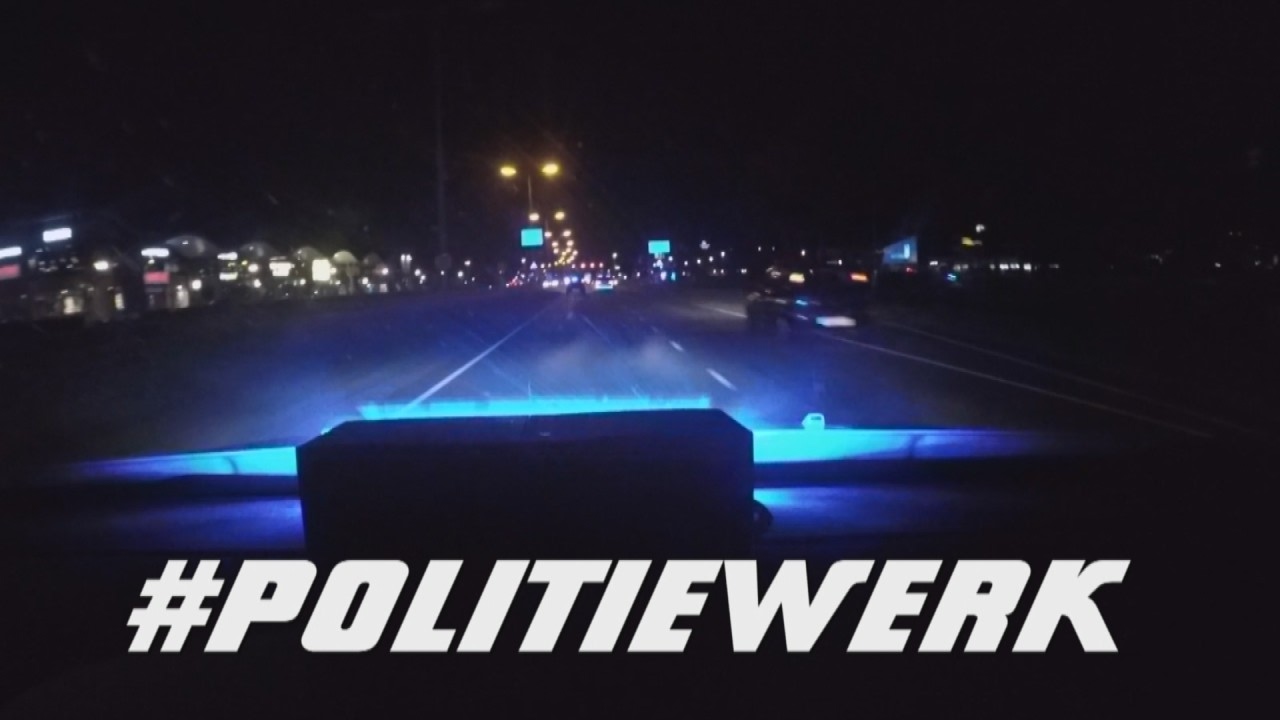 Spectaculaire jacht politieheli