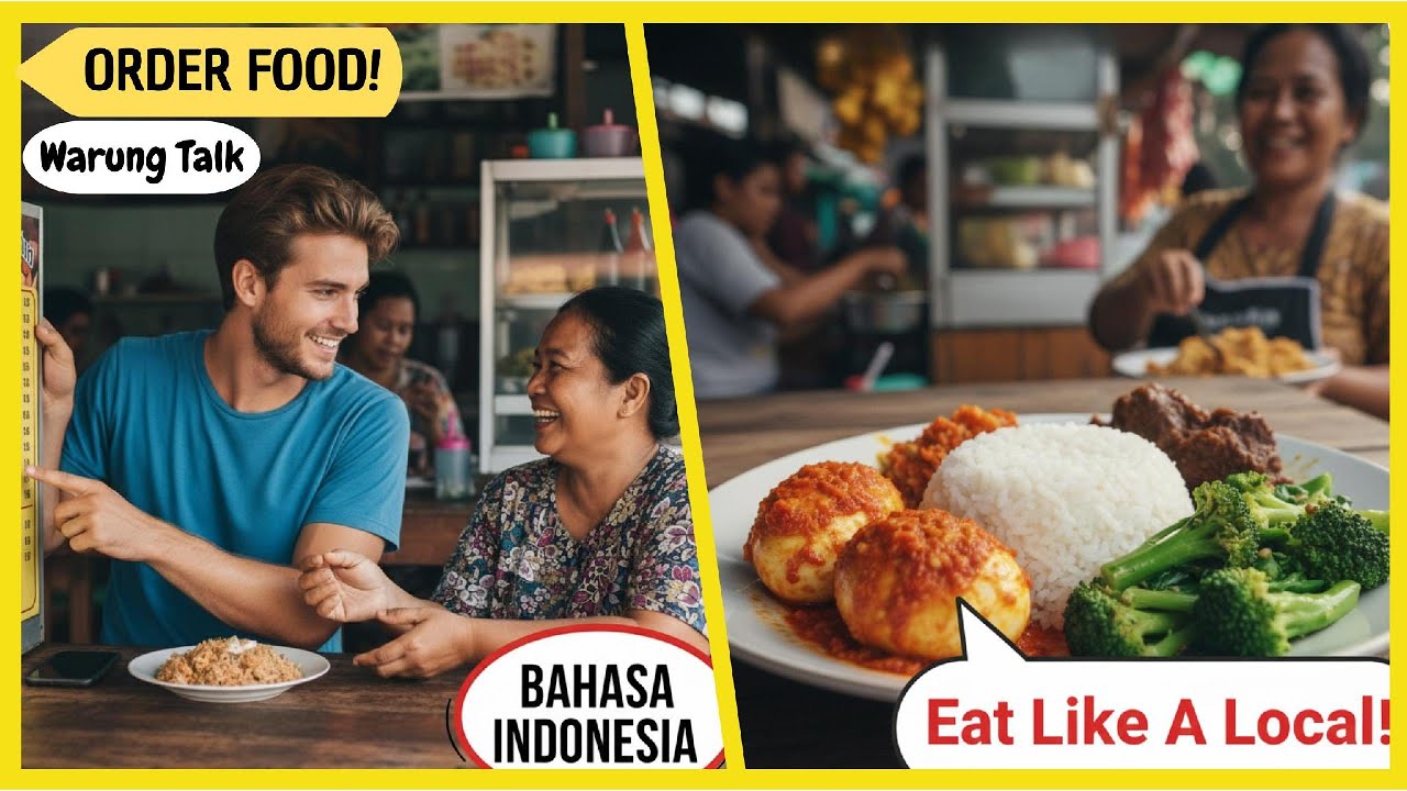 Ordering Food in Indonesian | Real Local Conversation
