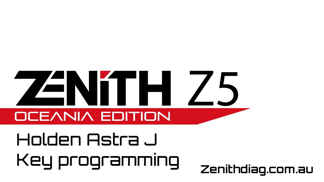 Zenith Z5 Astra J Key programming