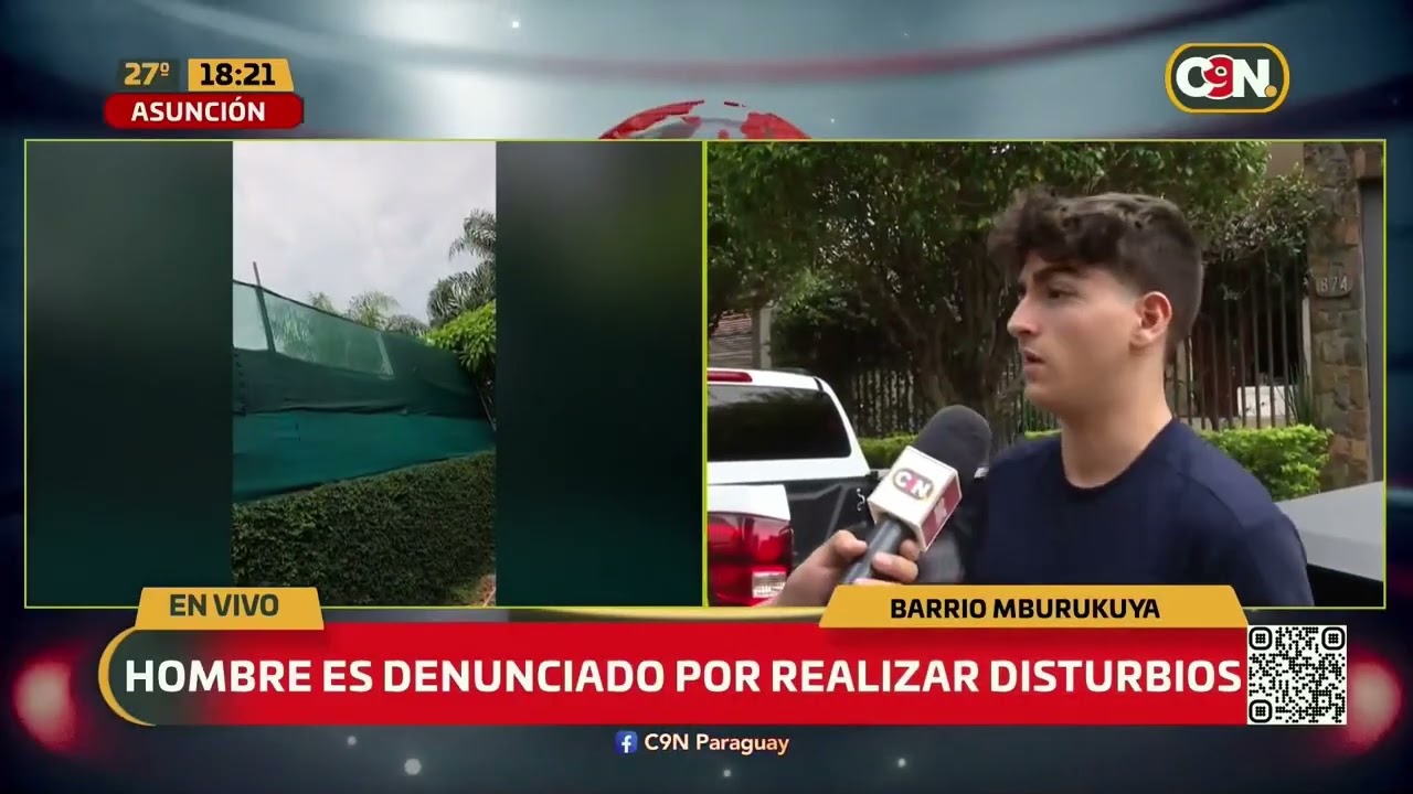 Hombre denunciado por realizar disturbios en Barrio Mburukuya