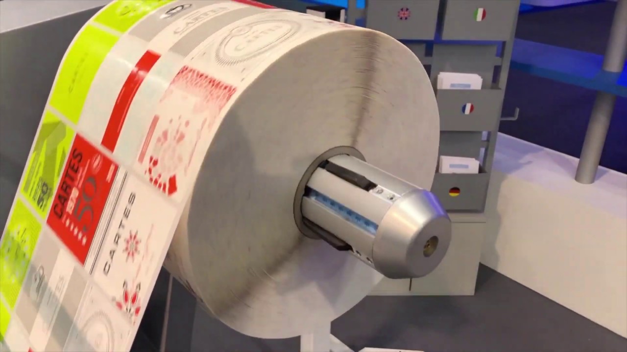 CARTES GT369WSSHSSHRH @ LABELEXPO 2019 - machine to produce self-adhesive LABELS