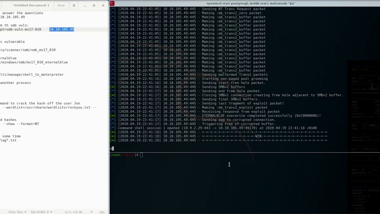 tryhackme - blue (EternalBlue) CVE-2017-0143