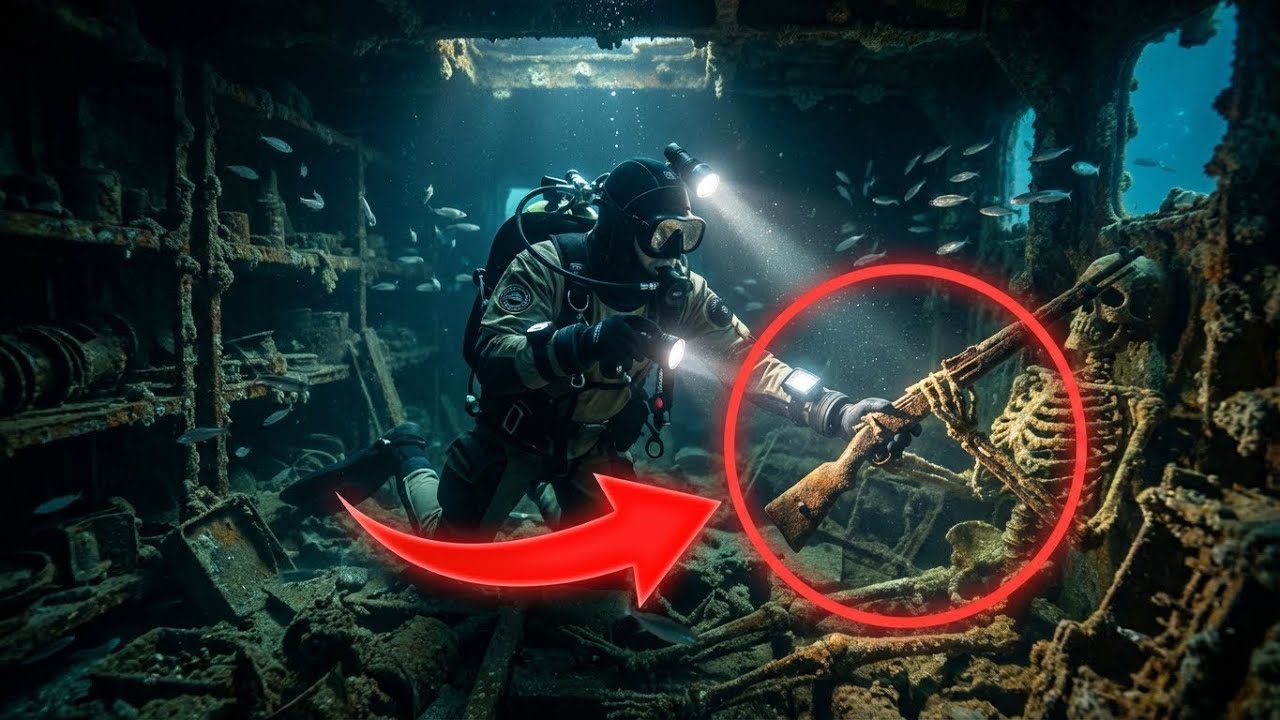 HOT: Astonishing Discovery of WWII US Weapons Ship Wreck - Explosives Warehouse Preserved!