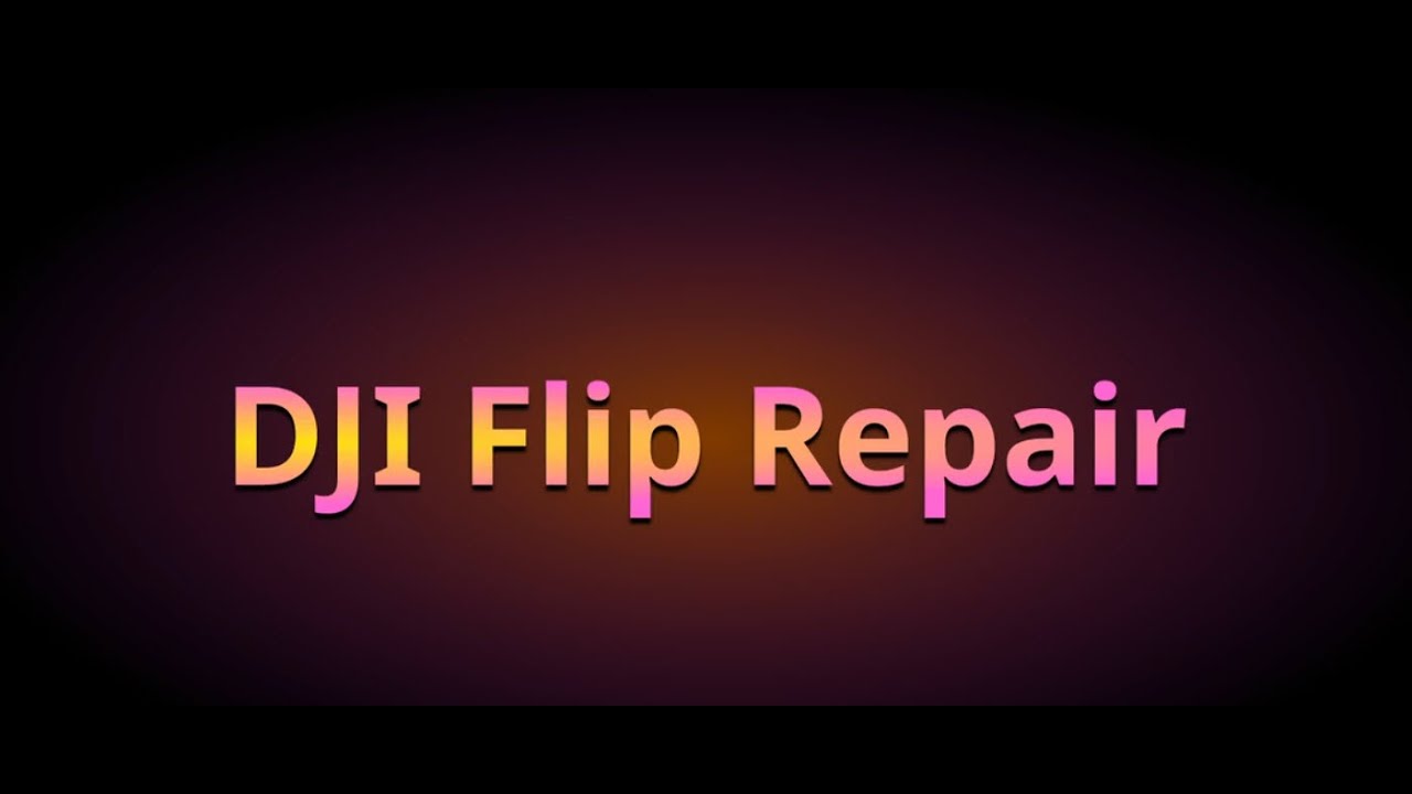 DJI Flip - Disassemble and Repair camera after crash