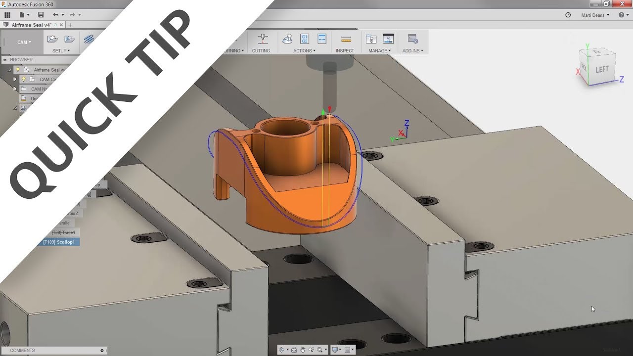 Autodesk Fusion 360 | Quick Tip: How to Machine a 3D Chamfer