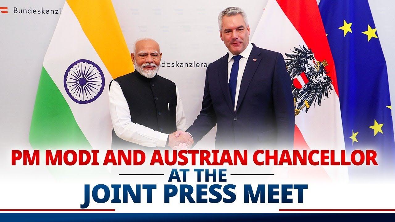 LIVE: PM Modi and Austrian Chancellor at the joint press meet in Vienna