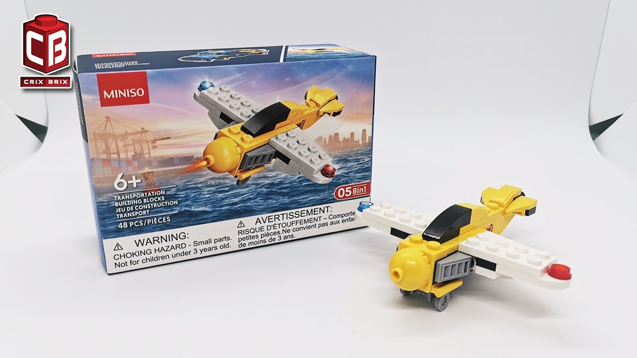 Miniso Lego Plane Build
