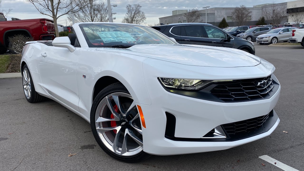 The New 2020 Chevy Camaro 3LT Convertible RS Package Adrenaline Red Leather 3.6L V6