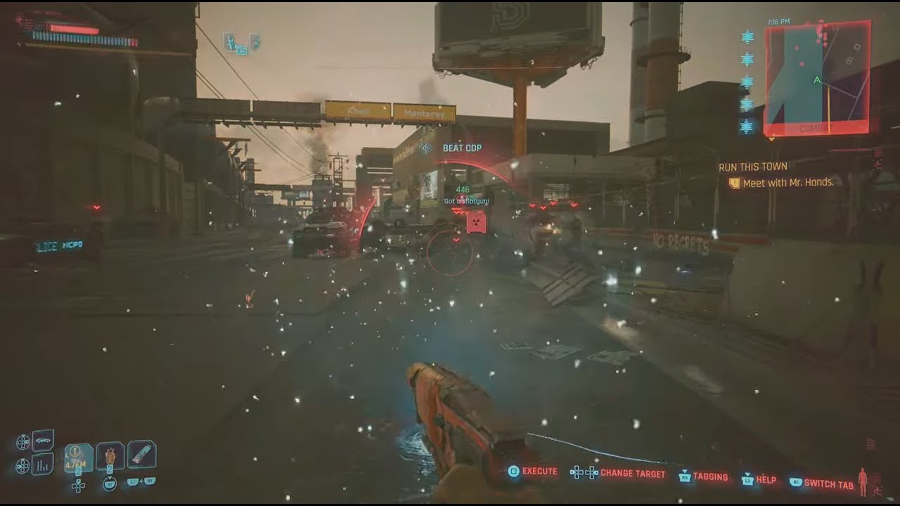 Cyberpunk 2077 Netrunner Fighting Maxtac No Overclock