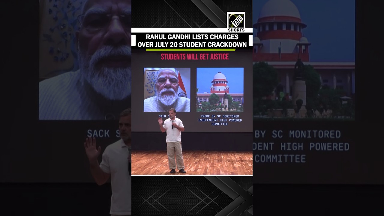 Rahul Gandhi accuses BJP of excessive force during July 20 student protest crackdown