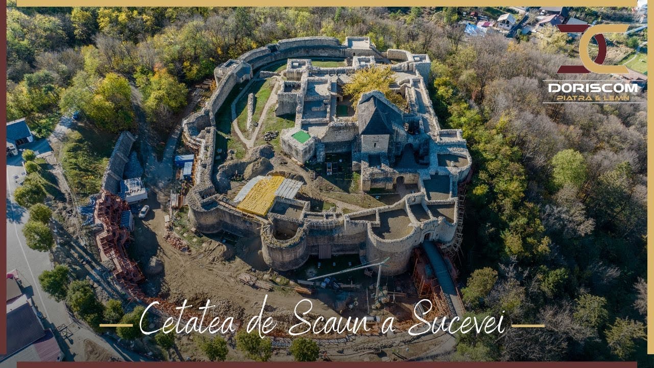 Piatra naturală de la Vama, folosită &icirc;n restaurarea Cetății de Scaun a Sucevei