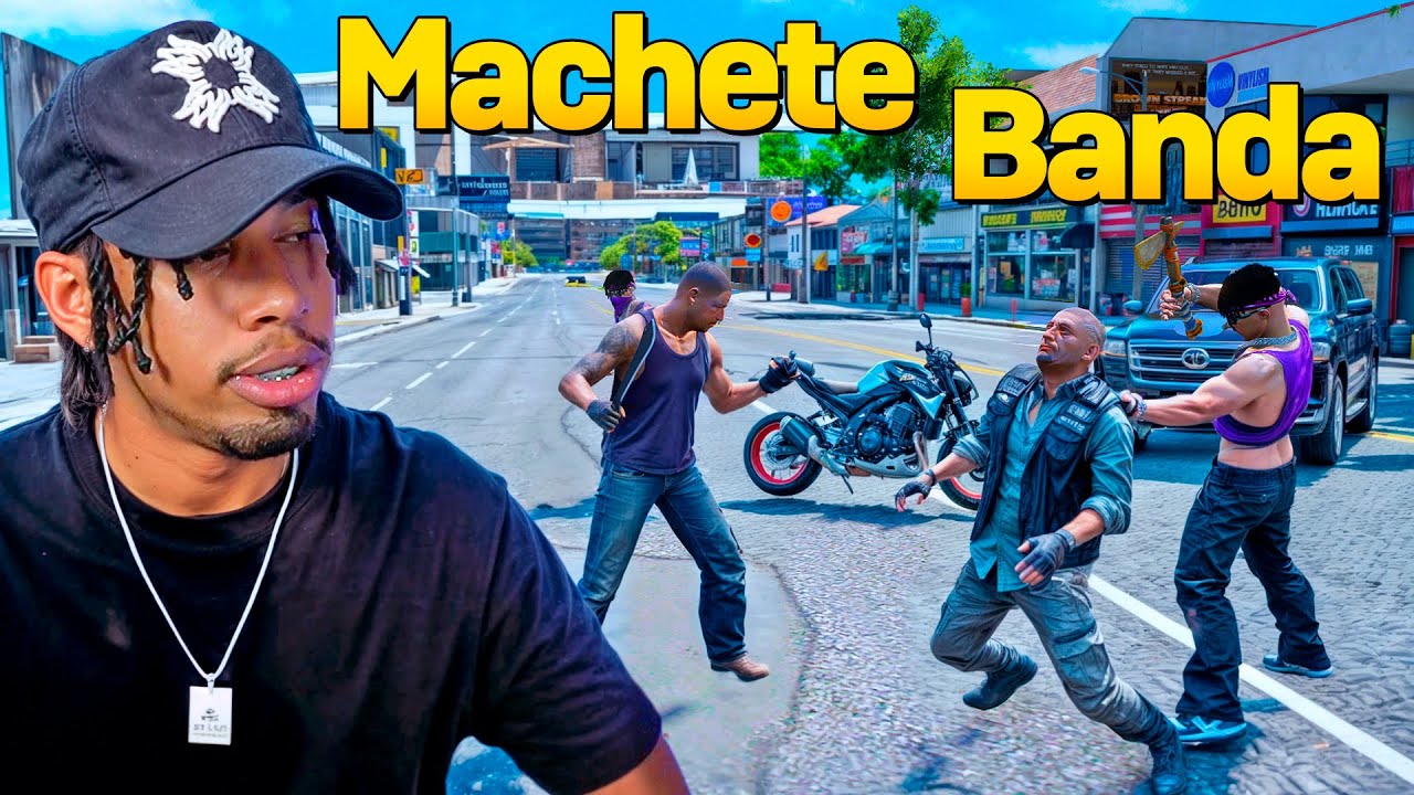 Usamos un Machete Para Enfrentar A La Banda Contraria En Gta Rp