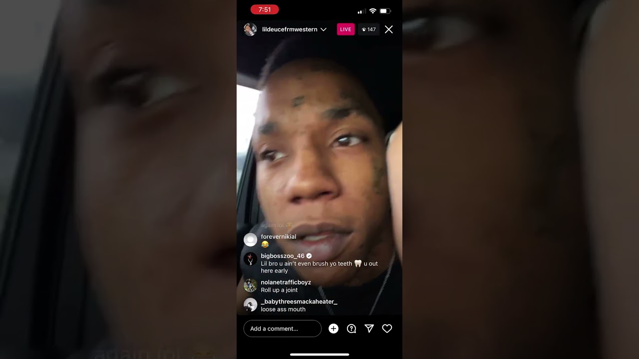 #Thf zoo tells lil deuce across western from Dmg to brush his teeth #DMG #thf