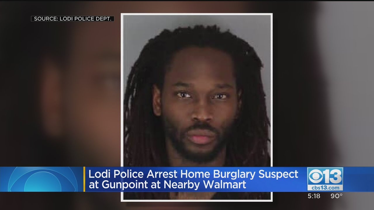 Lodi Burglary Suspect Arrested At Gunpoint