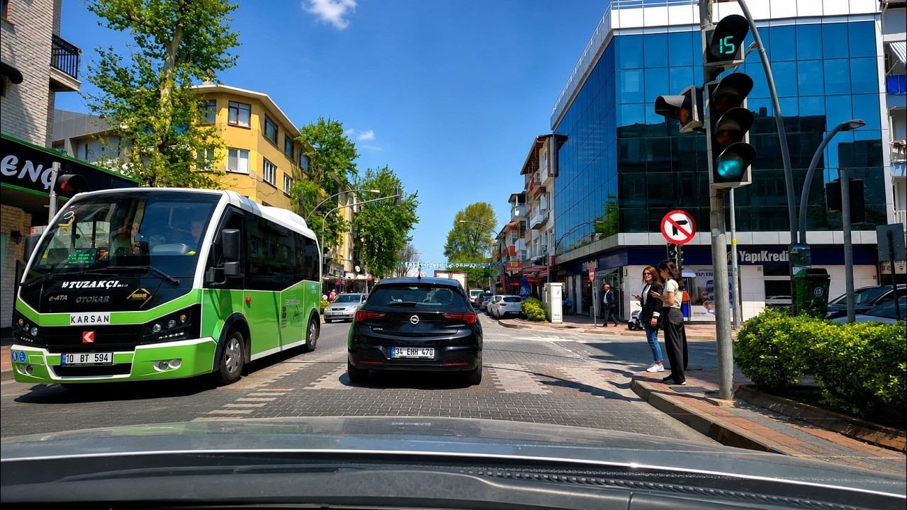 Balıkesir Gönen | Şehir Merkezi Turu | City Center Driving Tour | 4K | 60fps | 2024 |