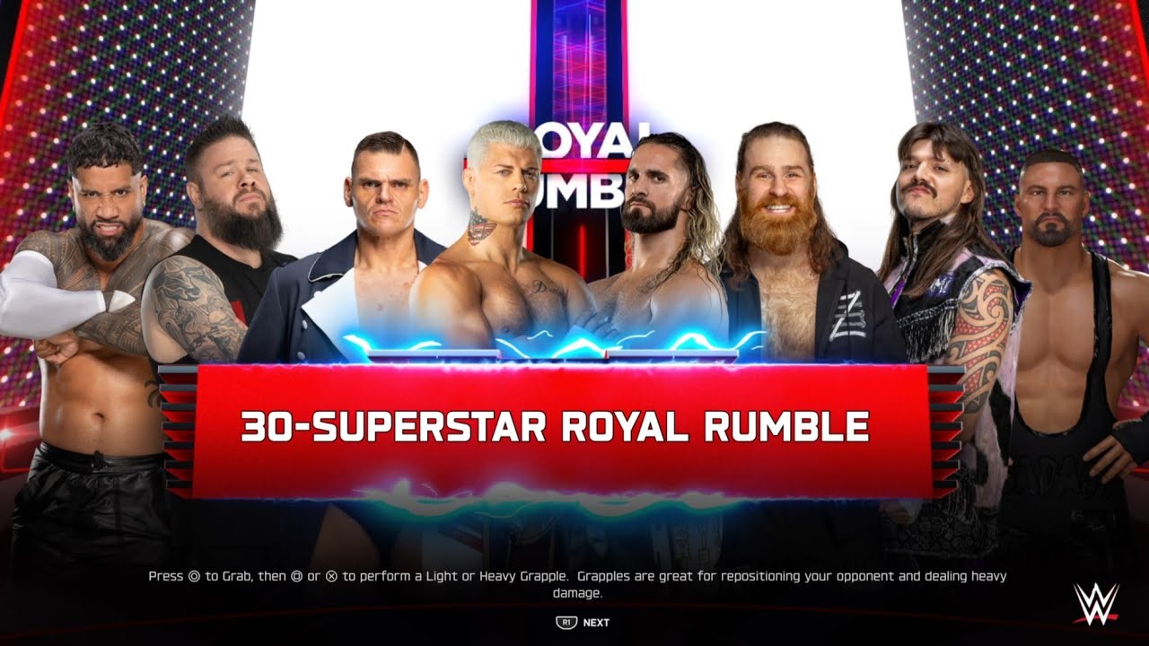 WWE 2K25 30 man Royal Rumble match but chat got choose the wrestlers 