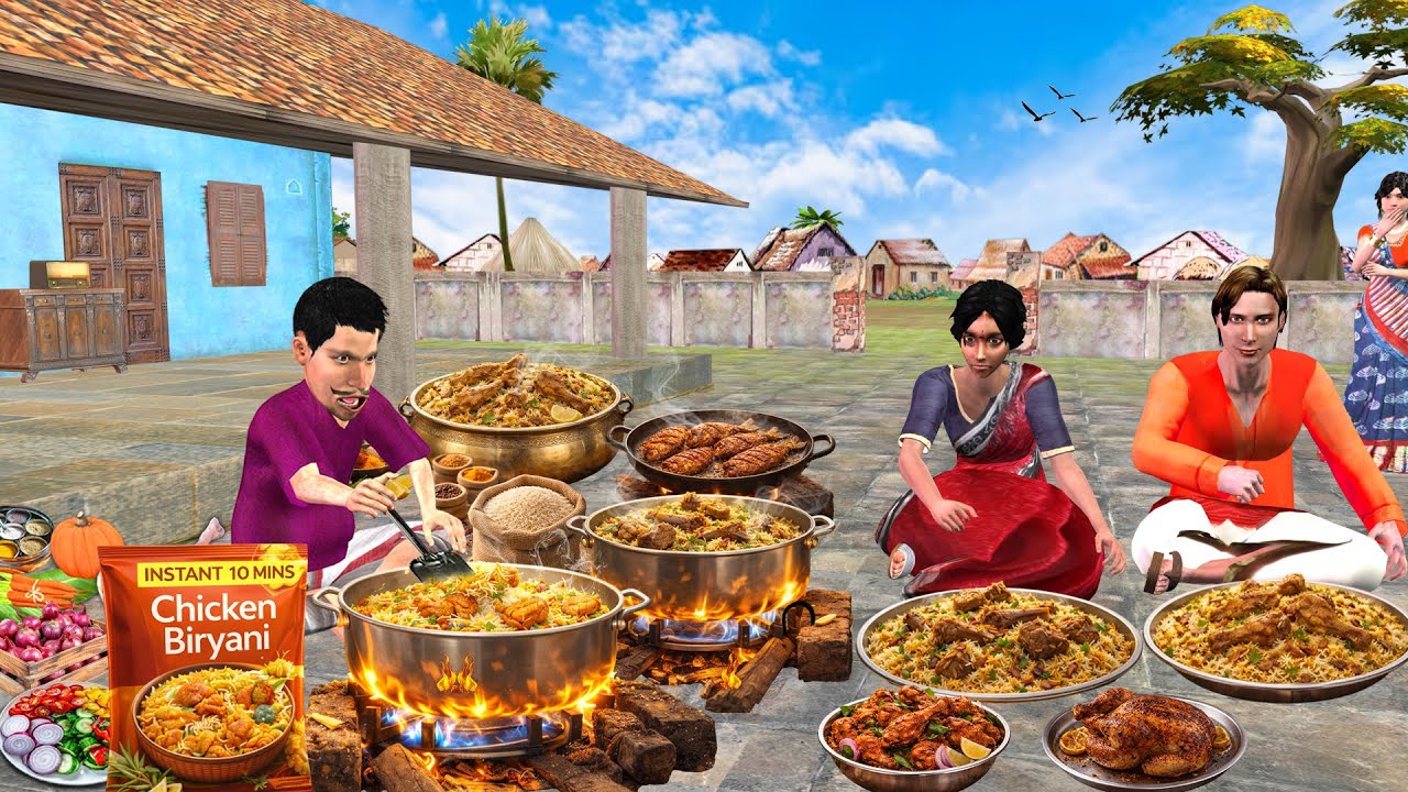 इंस्टेंट 10 मिनट चिकन बिरयानी instant 10 minutes chicken biryani hindi kahaniya moral stories