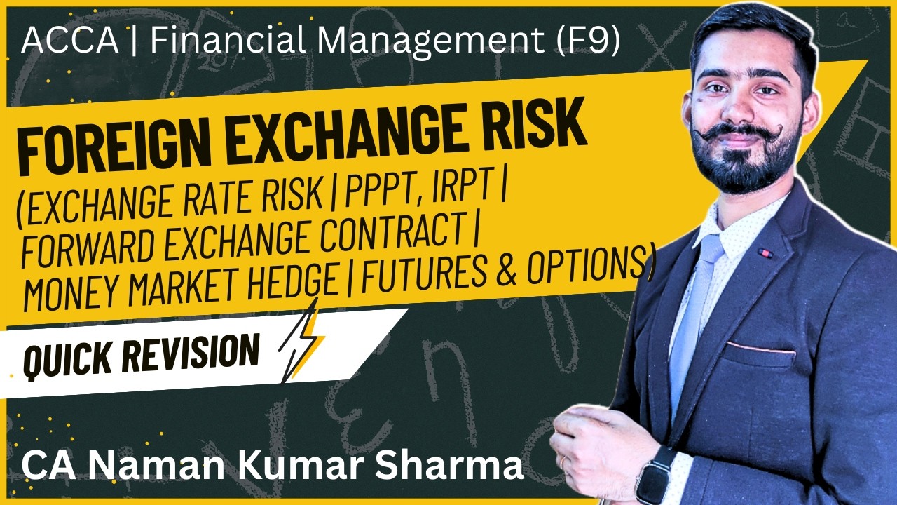 13  Foreign exchange risk | Exch. rate risk, PPPT, IRPT, Hedging, Futures | ACCA FM (F9) Revision