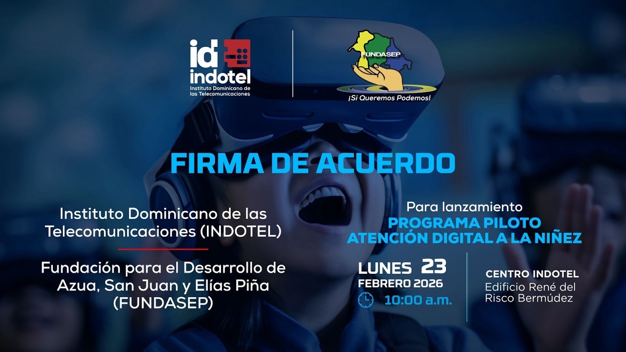 Firma Acuerdo Interinstuticional ; Indotel - Fundasep