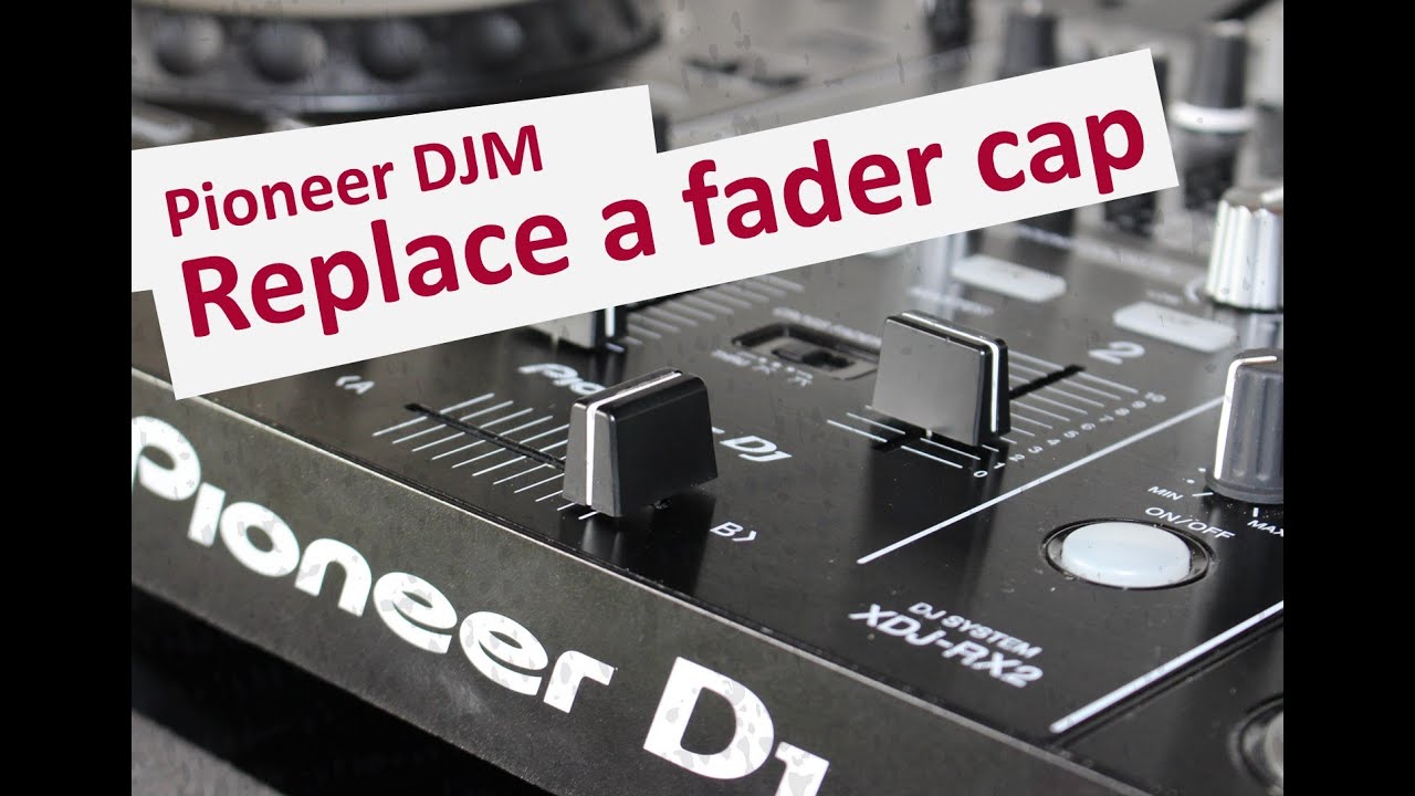 How to replace a fader cap on a Pioneer DJ mixer with P-lock