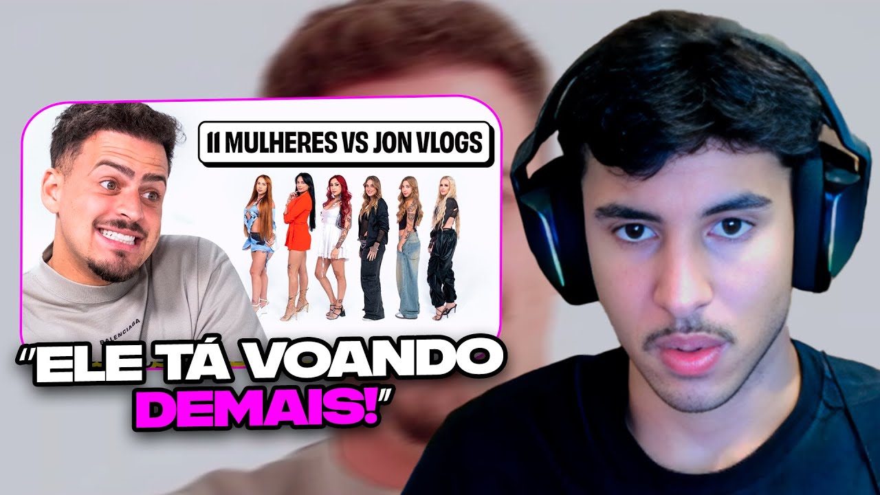 RENATO REAGE: 11 MULHERES vs JON VLOGS! FT. BDJ | NOBRU VLOGS