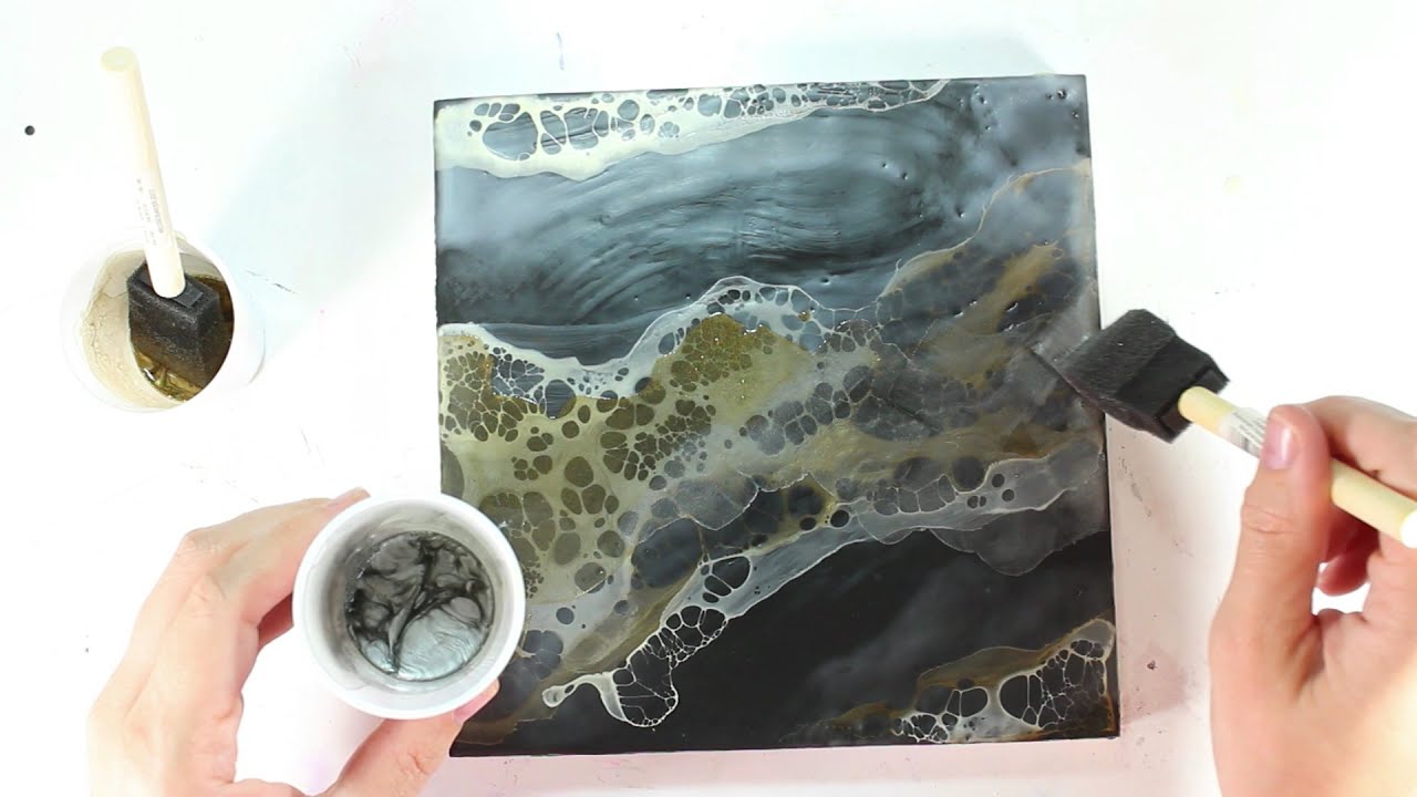 Shellac Burn Encaustic Piece Using Shellac I've Mixed Myself- Part 2