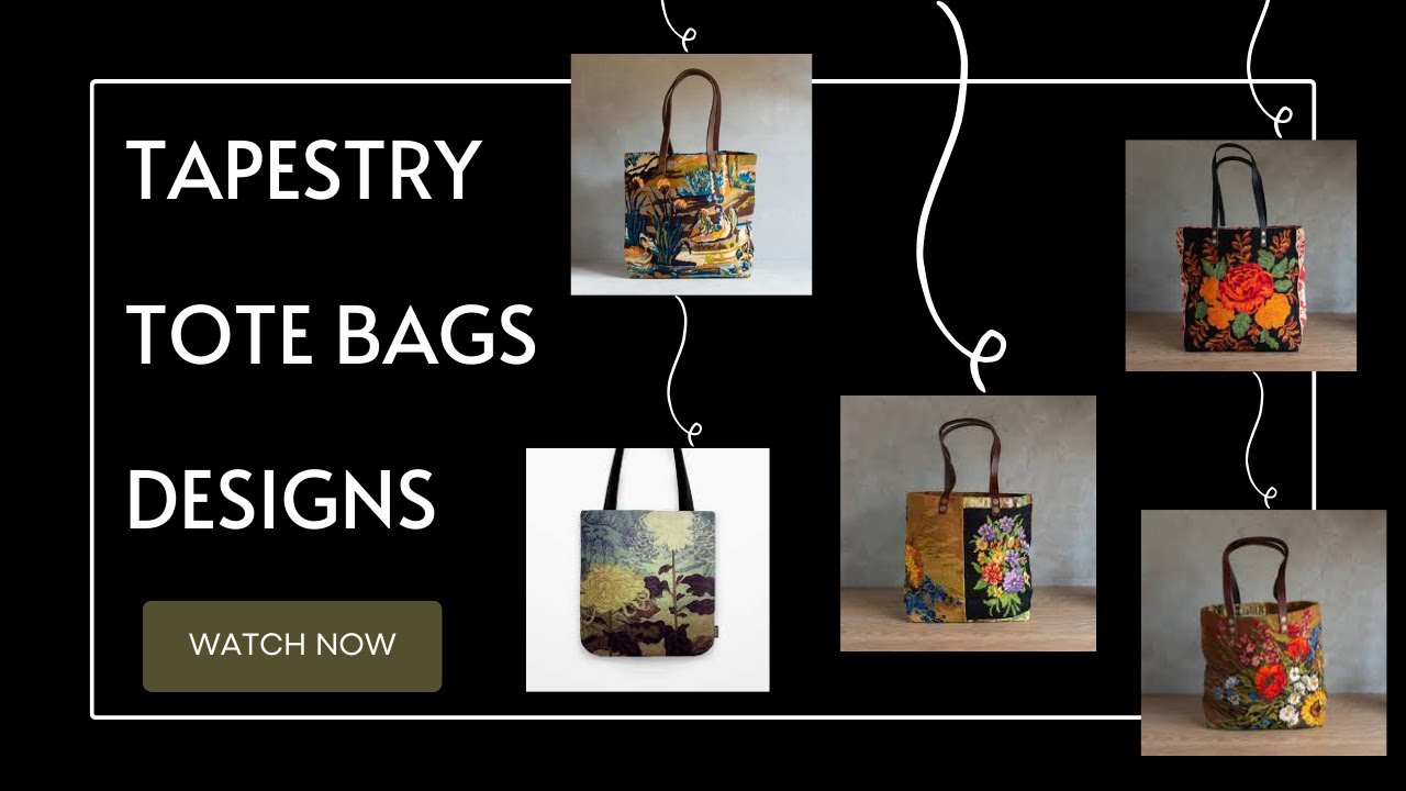 Floral Tapestry Tote Bags Designs For Women's | Different Types Of Tapestry Bags | Hand Bags Ideas