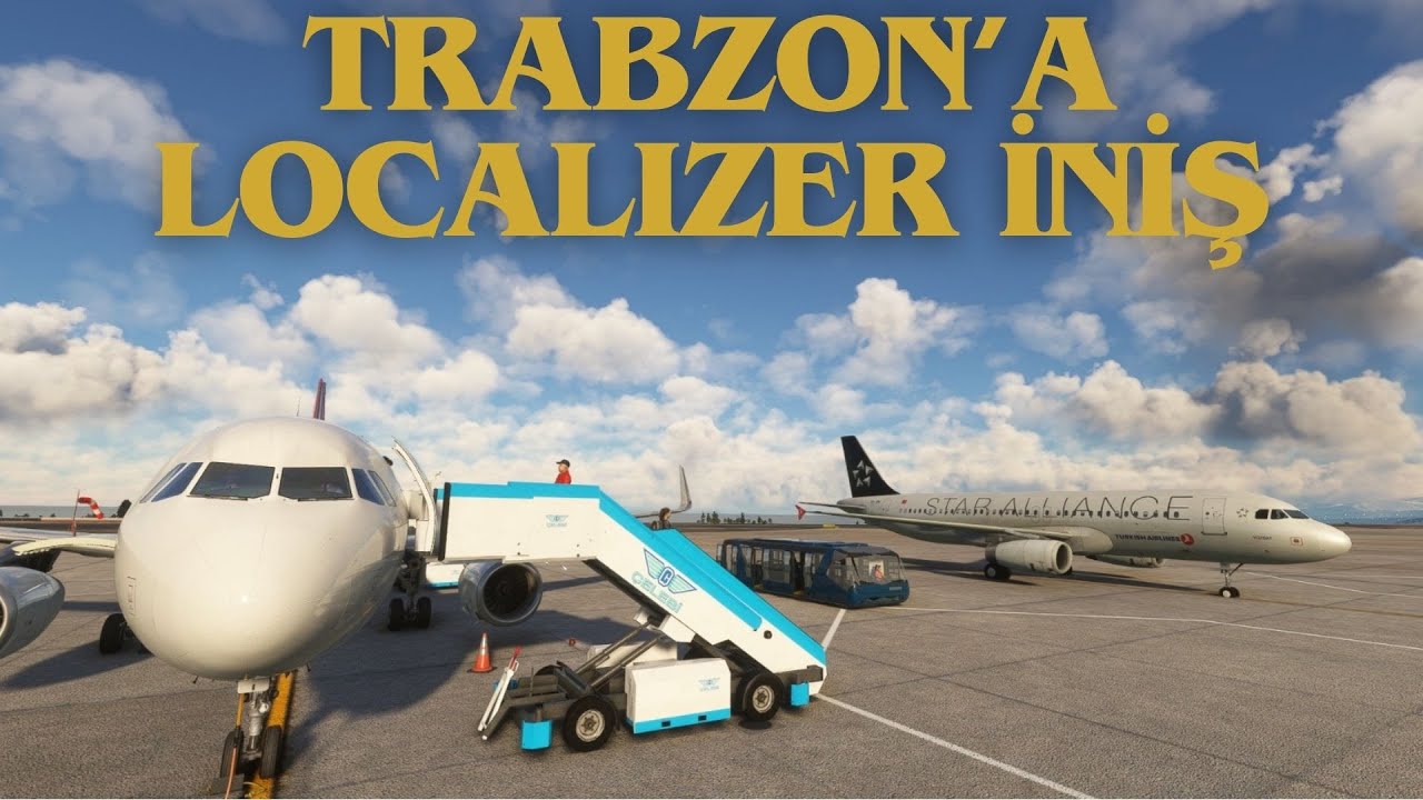 Trabzon'a Localizer İniş! Crosswind! / Fenix Airbus A320 / IVAO Online / MSFS