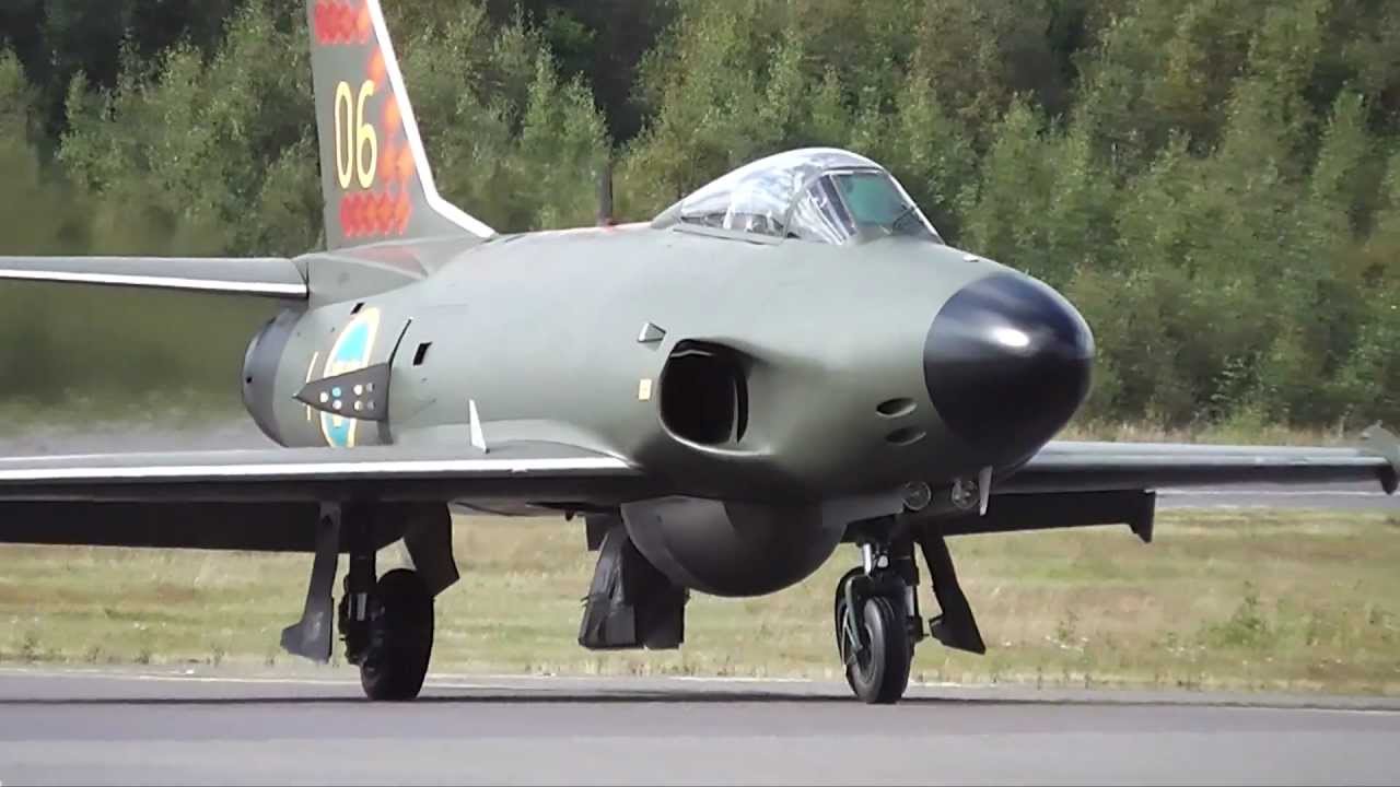 SAAB J32 Lansen &Ouml;rebro Airshow Sweden 2012