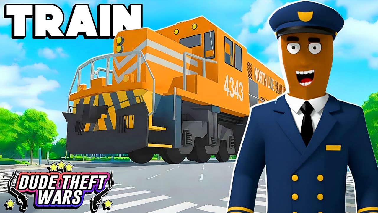I Drive A Train In Dude Theft Wars  🔥